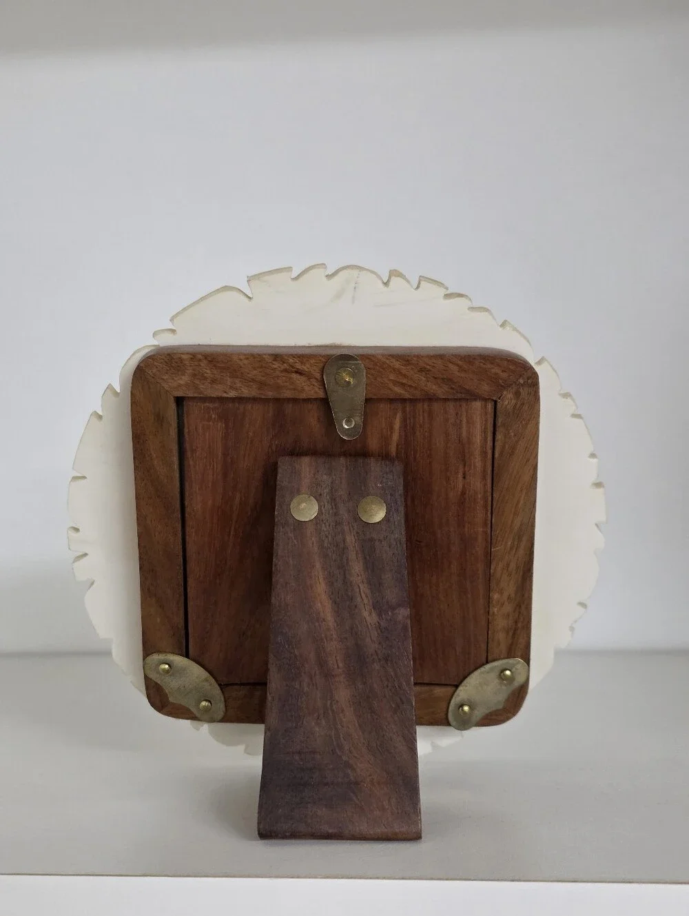 Anthropologie Floral Carved Bone Frame